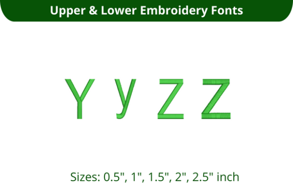 Arial Narrow Font Y to Z Embroidery Review
