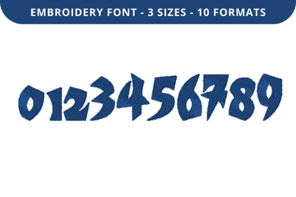 Battle Font 0 to 9 Embroidery Review