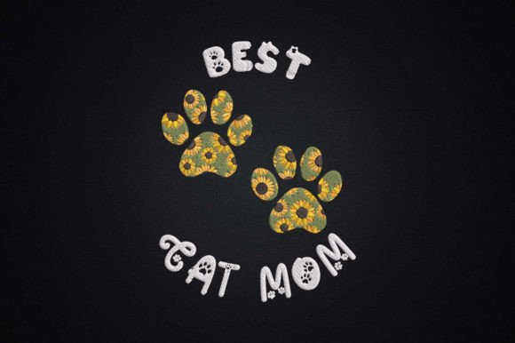 Best Cat Mom Paw Sunflower Mother Gift Review