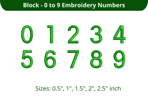 Block Font 0-9 Embroidery Review