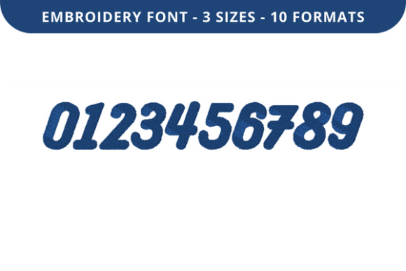 Buck Harry Font 0 to 9 Embroidery Review