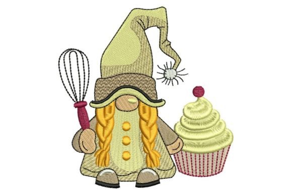Cupcake Gnome Embroidery Design Review