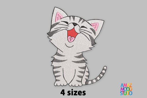 Cute Smile Cat Embroidery Review