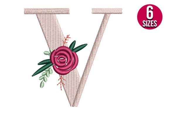 Floral Alphabet V Letter Review