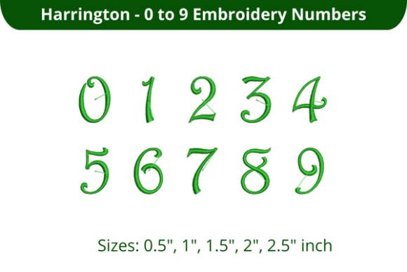 Harrington Font 0-9 Review for Small Business Merch