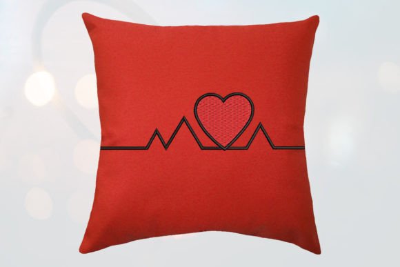 Heart ECG Embroidery Review
