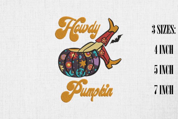 Howdy Pumpkin Cowgirl Halloween Embroidery Review