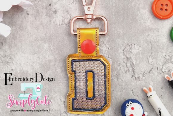 In the Hoop Key Chain Monogram Font D Review