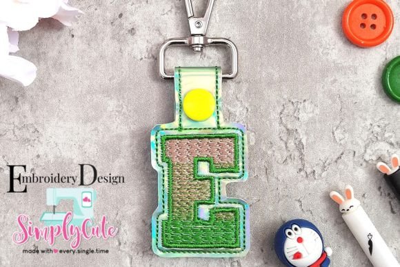 In the Hoop Key Chain Monogram Font E Review