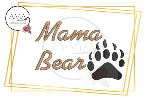 Mama Bear Family Mom Animal Embroidery Review