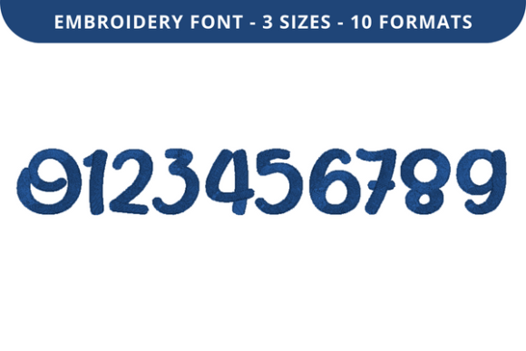 Megahs Font 0 to 9 Review for Seasonal Embroidery