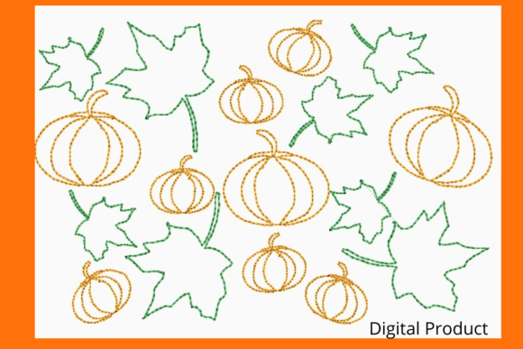 Pumpkins and Leaves Machine Quilting Review