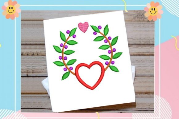 Review: Floral Wreath Heart Embroidery Design