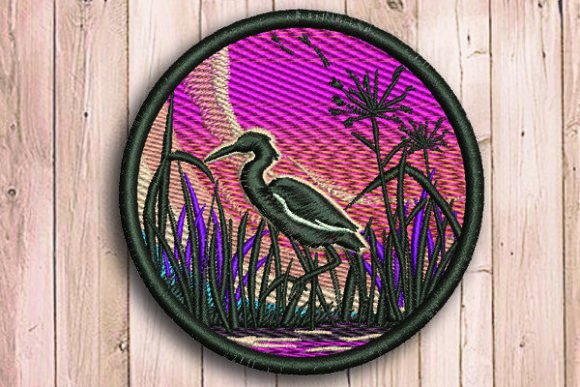 Stork Landscape Embroidery Design Review