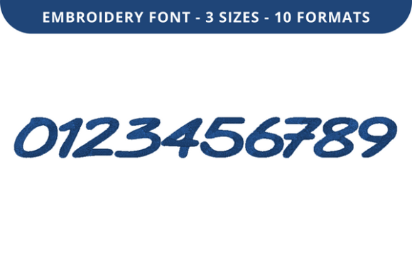 Tart Candy Font 0 to 9 Embroidery Review