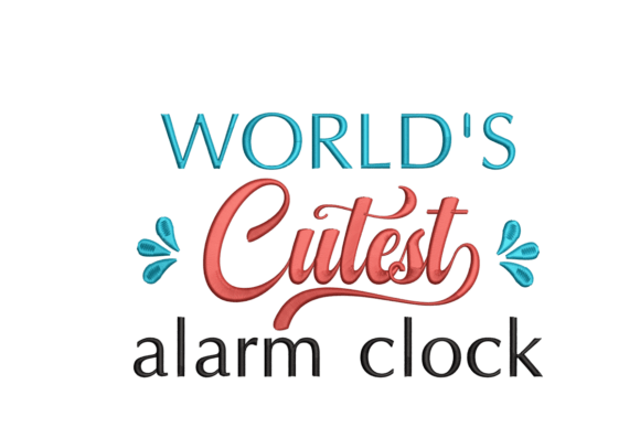 World's Cutest Alarm Clock Embroidery Review